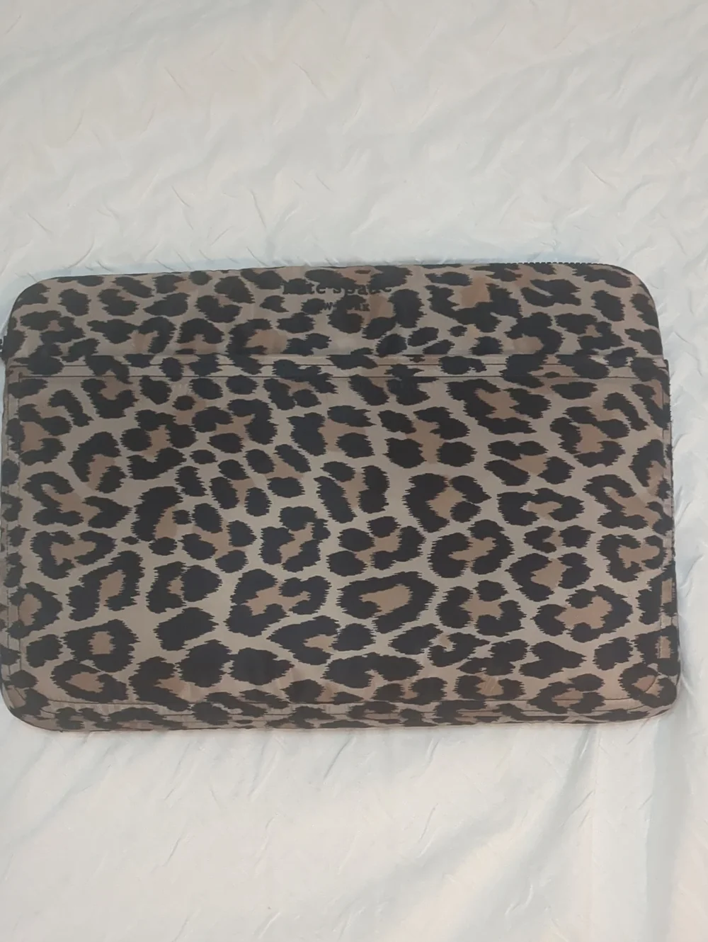 Leopard Print Laptop Sleeve Case - Brown and Black